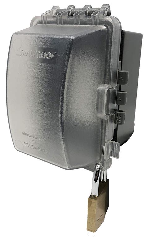 lock box for outside electrical outlet|lockable outdoor electrical box.